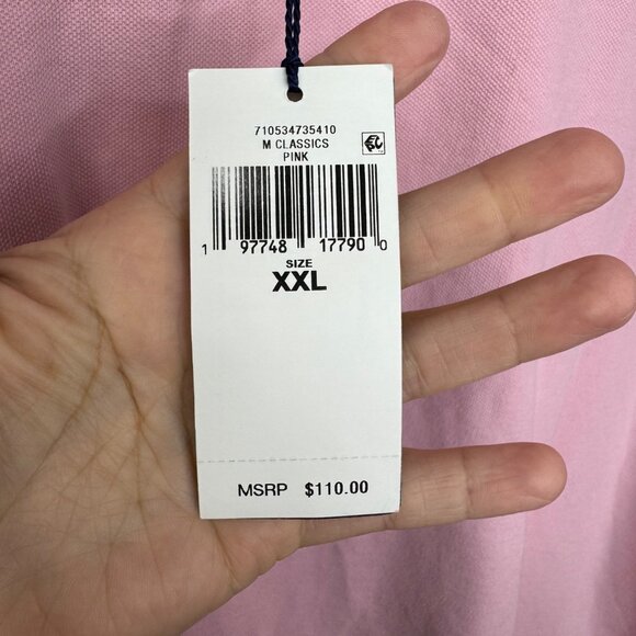 New Polo Ralph Lauren Classic Fit Pink Cotton Polo Shirt Men's Plus size XXL - Picture 6 of 8